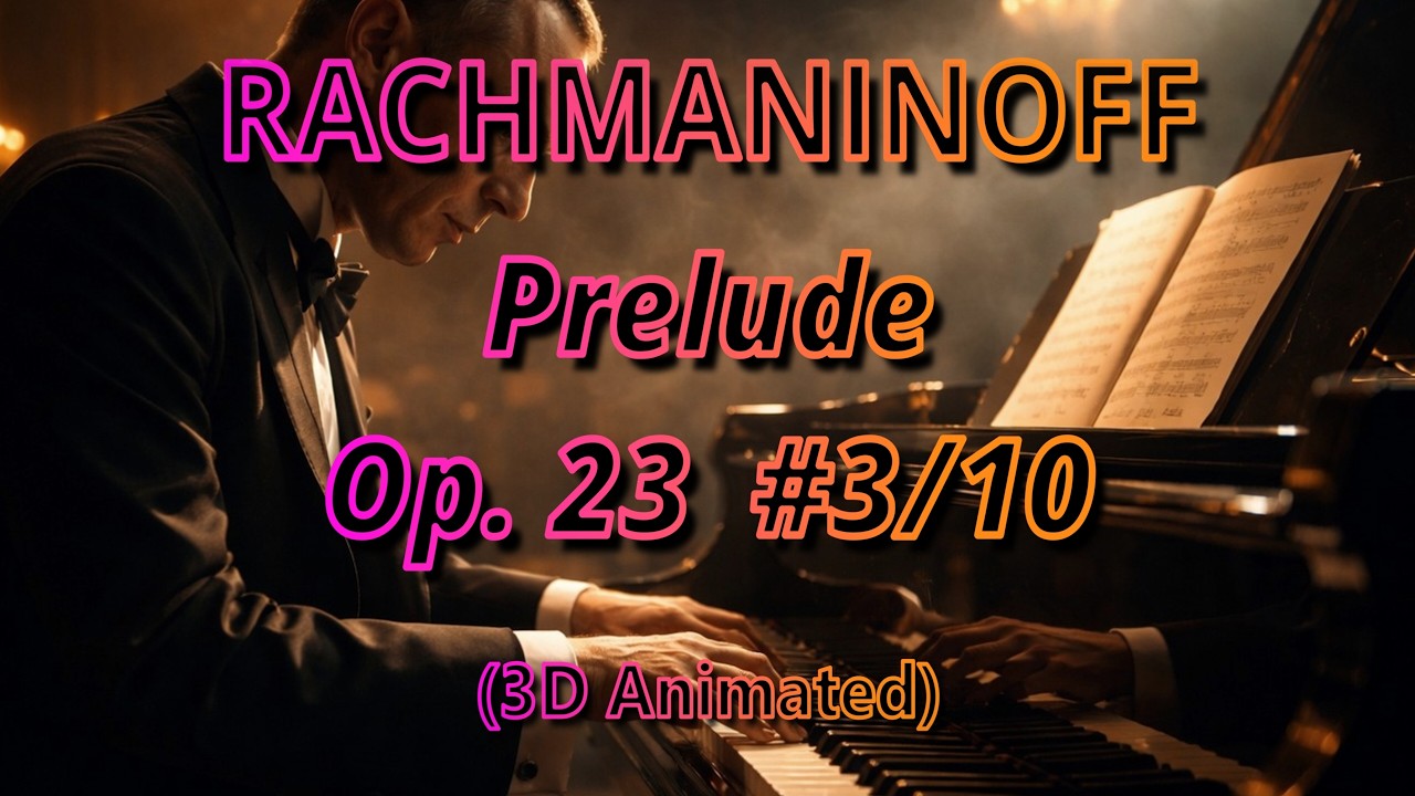 Rachmaninoff - Prelude Op. 23 #3/10(3D Animated)
