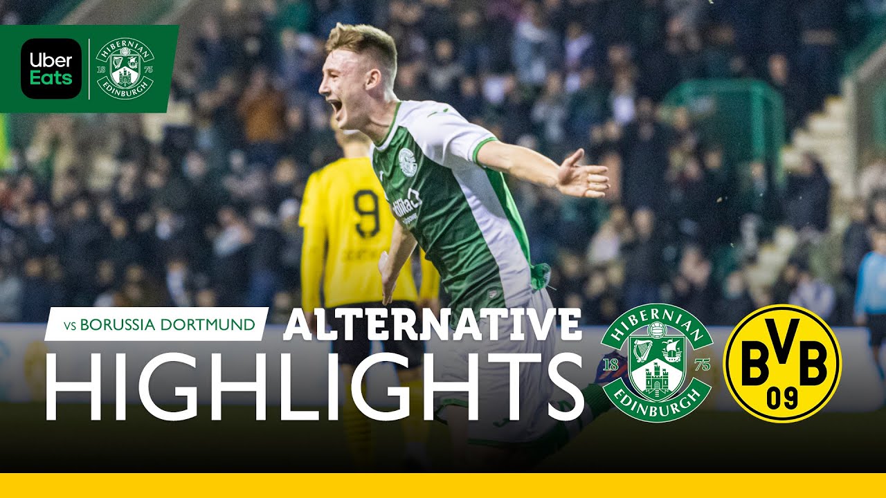 Hibernian 1 Borussia Dortmund 2 | Alternative Angle Highlights | UEFA Youth League