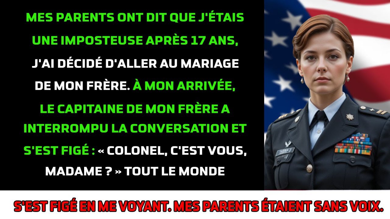 Mes parents me voyaient cadet — Au mariage de mon frère, le capitaine fige : « Colonel Madison ?! »