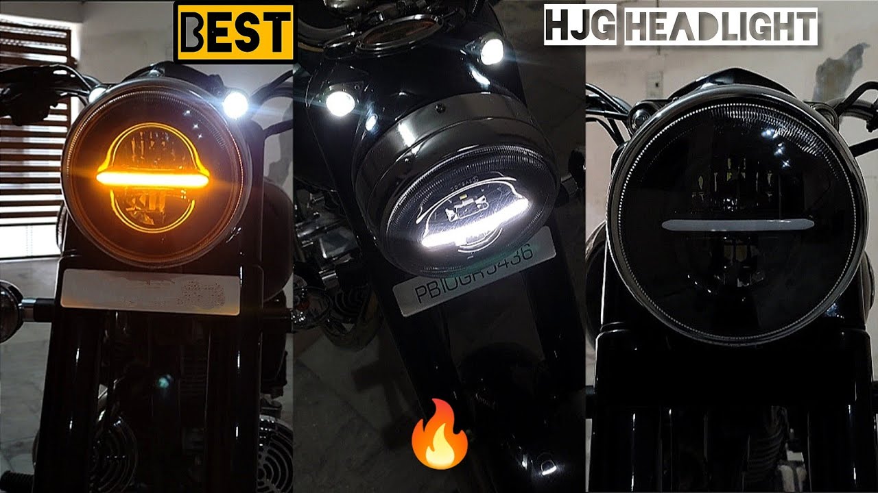 Installing HJG Minus Headlight in | Royal Enfield Bullet BS4