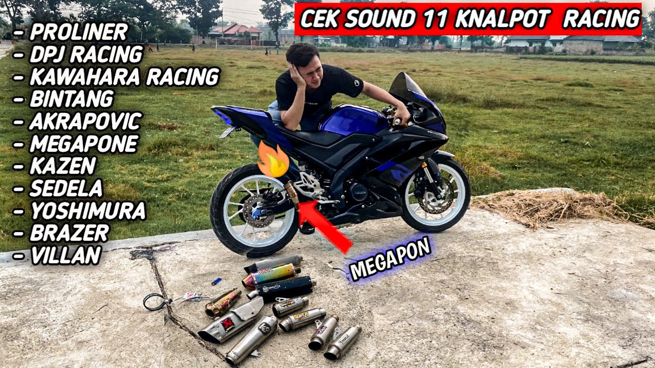 CEK SOUND 11 KNALPOT DI R15 V3 || DARI YANG PALING GACOR SAMPE YANG PALING ADEM ‼️
