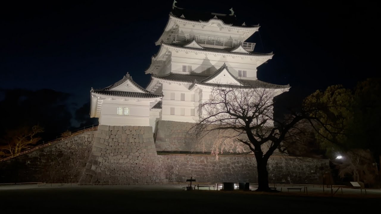 夜の小田原城周辺を歩いてみた｜A Calm Night Walk around 小田原城