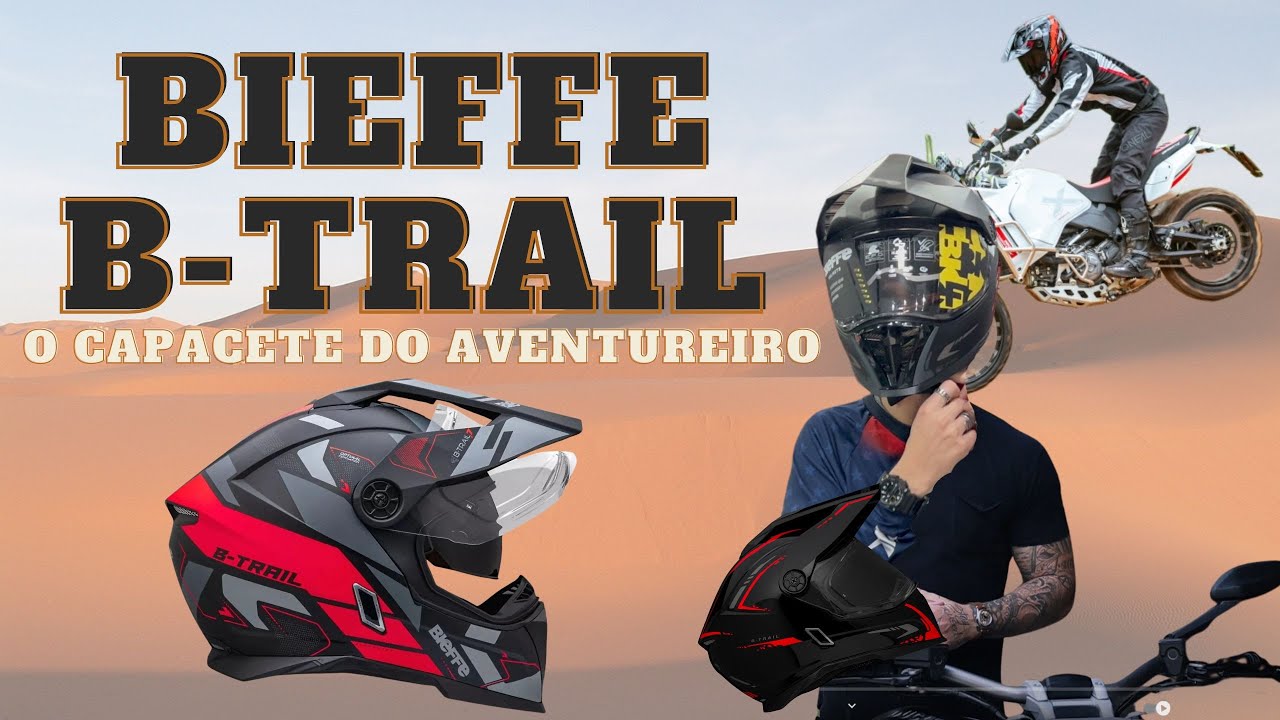 Capacete Bieffe B-TRAIL: A Escolha Perfeita para Aventura e Segurança, na Terra ou na Cidade
