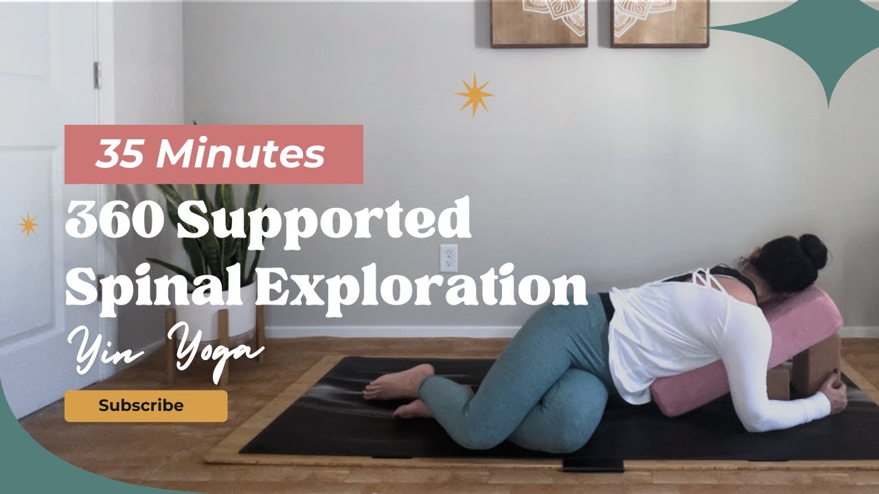 Yin Yoga for Spinal Health | 35-Minute Gentle Flow for Back Pain Relief & Mobility