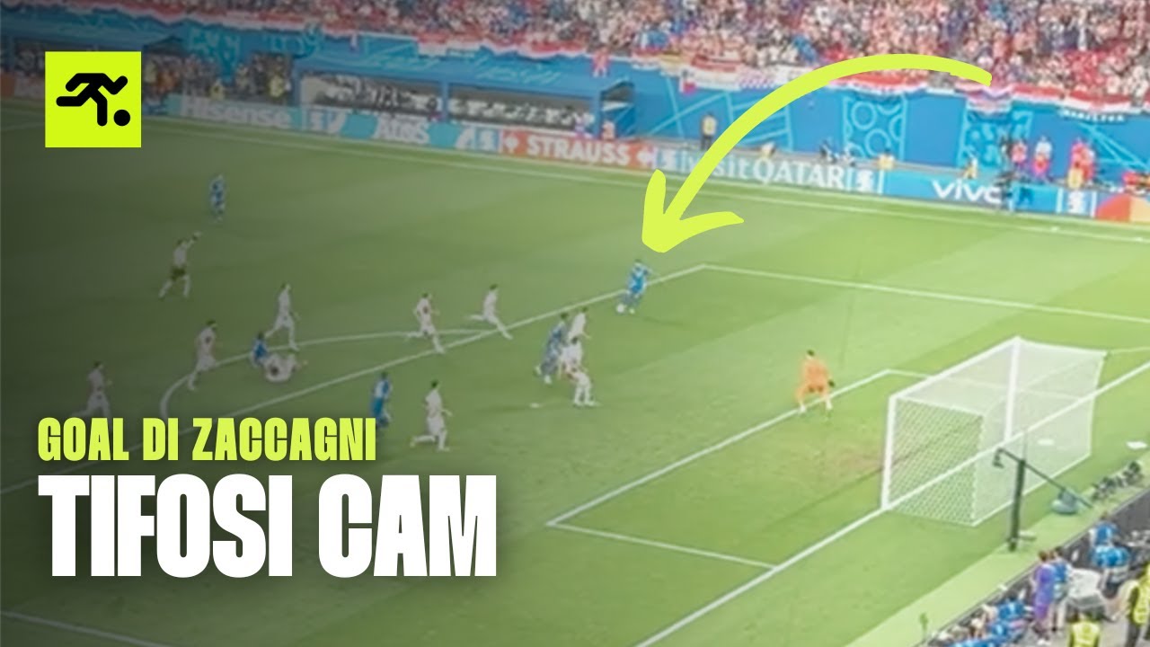 LA TIFOSI-CAM DI CROAZIA-ITALIA: IL GOAL DI ZACCAGNI