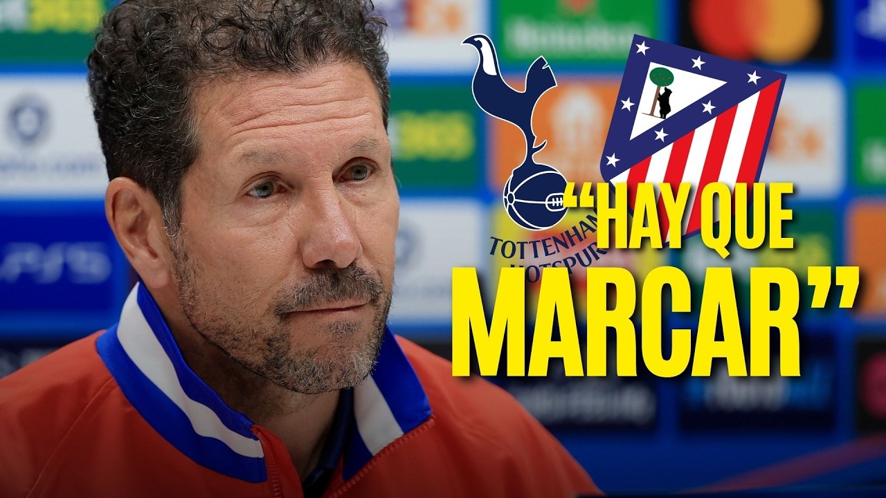 🔴⚪ SIMEONE avisa: “Marcar en LONDRES es clave para incomodar al TOTTENHAM” 💥ATLÉTICO | CHAMPIONS