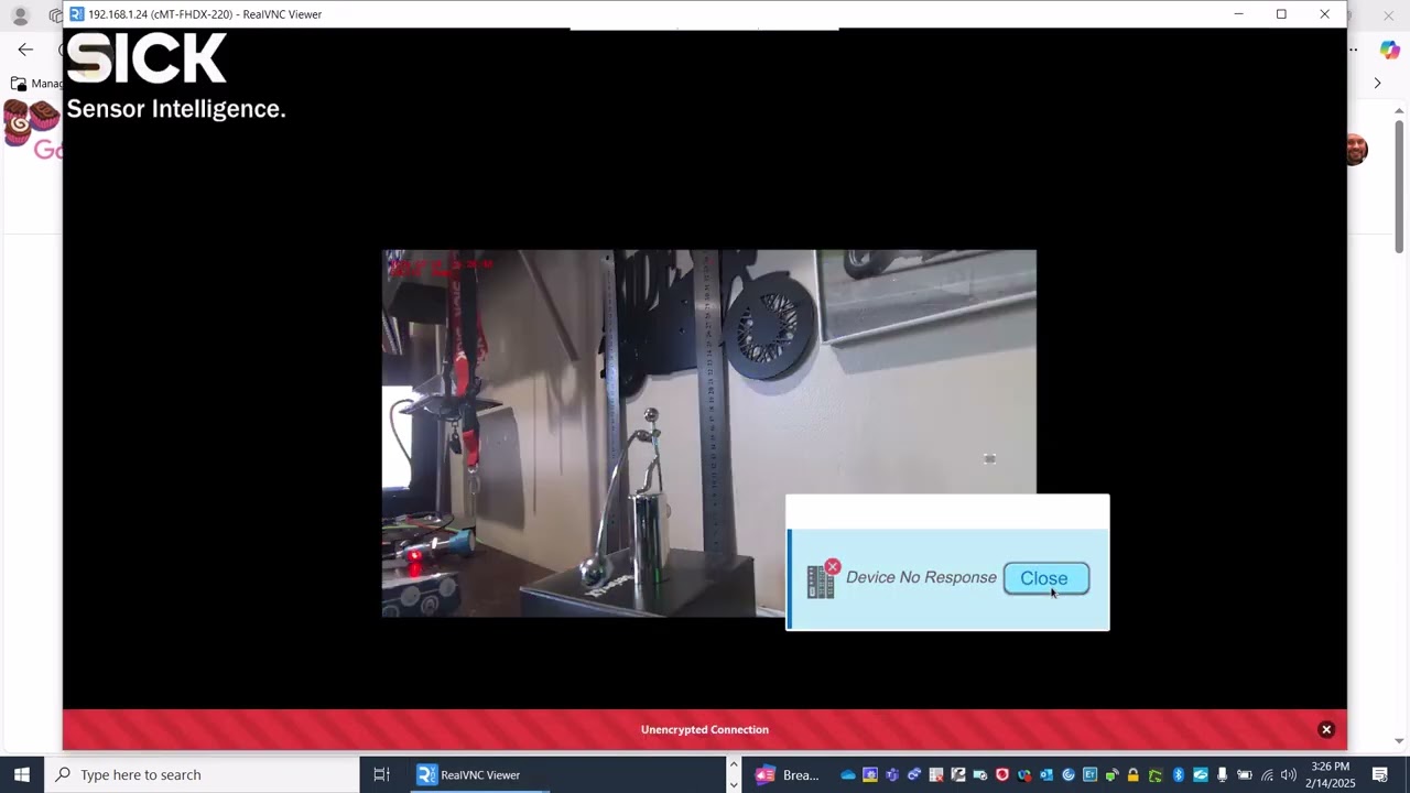 Setting up a SICK SEC100 for streaming