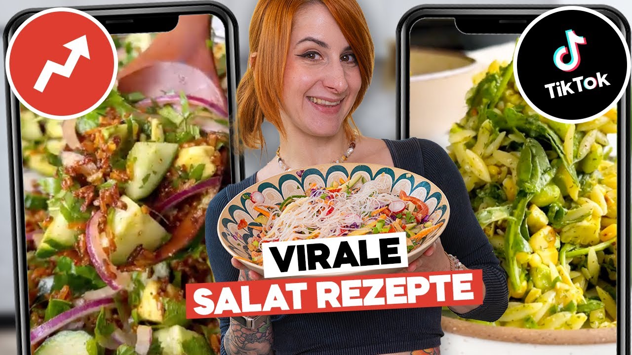 Ich teste virale SOMMER SALAT REZEPTE 2025 von TikTok 🌞