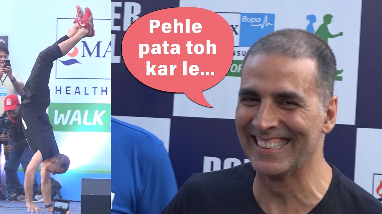 When Akshay Kumar Trolled A Reporter | Pulled Off An Amazing Hand-Walk