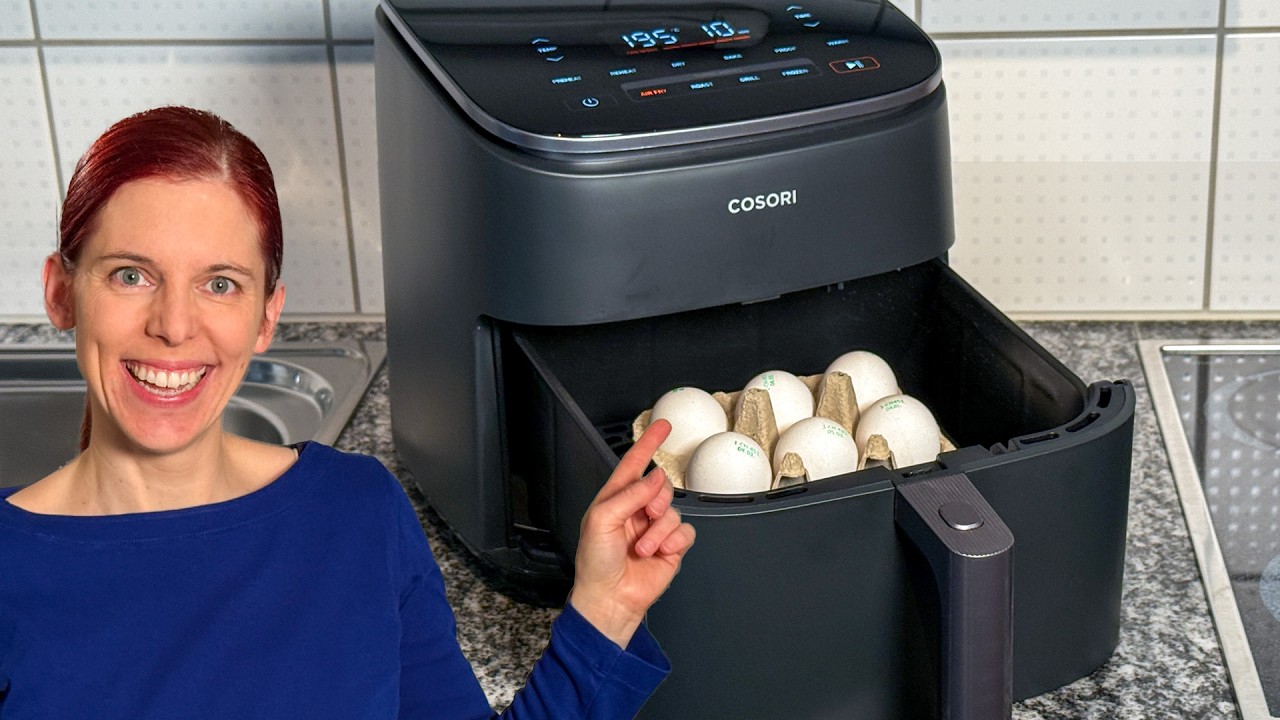 Perfekte Eier f&uuml;r Ostern ohne Topf und Pfanne. Geniale Eier Rezepte im Cosori TurboBlaze Airfryer