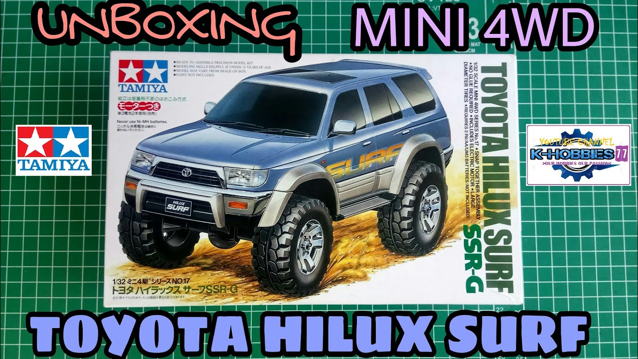 Unboxing Tamiya Mini 4WD Hilux Surf SSR G RV Chassis [ミニ四駆]