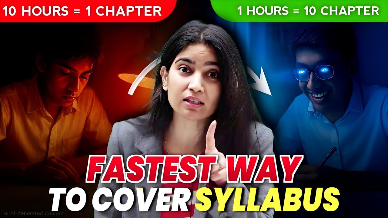 Fastest Way to cover complete syllabus 🔥 | Toppers Strategy 