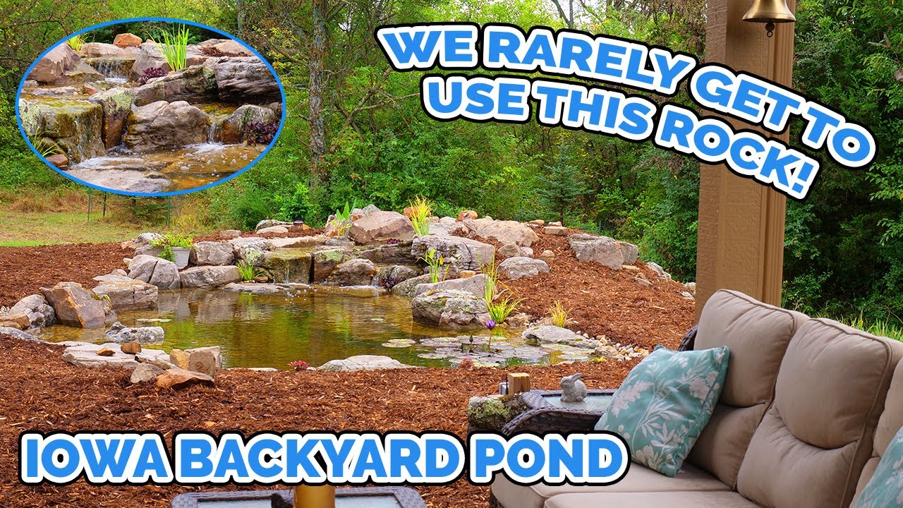 BUILDING a POND out of MOSS ROCK