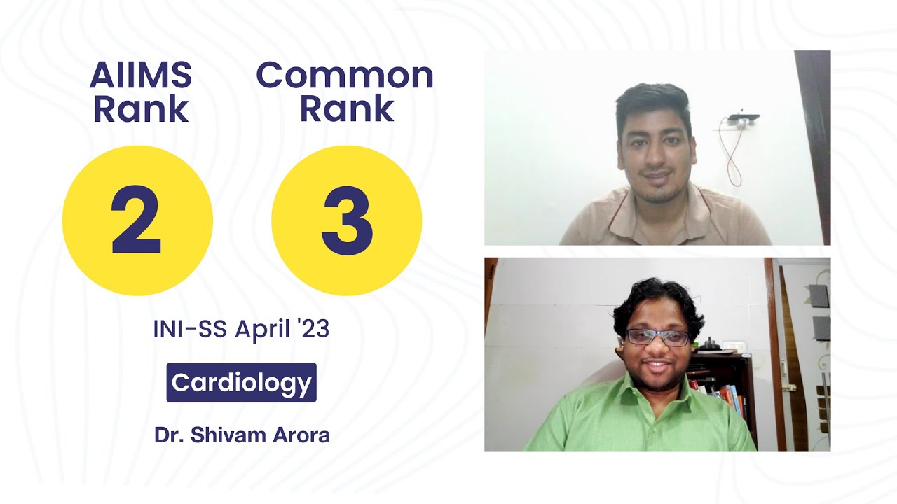 INI-SS Apr &rsquo;23 DM Cardiology, AML 2, CML 3, Dr. Shivam Arora in conversation with Dr Nishant Sagar
