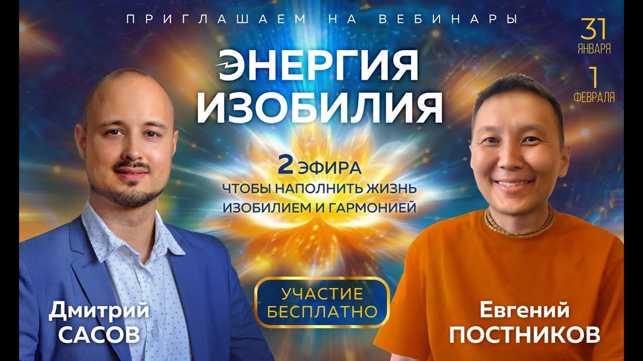 Энергия изобилия - вебинар ч1 31.01.2026