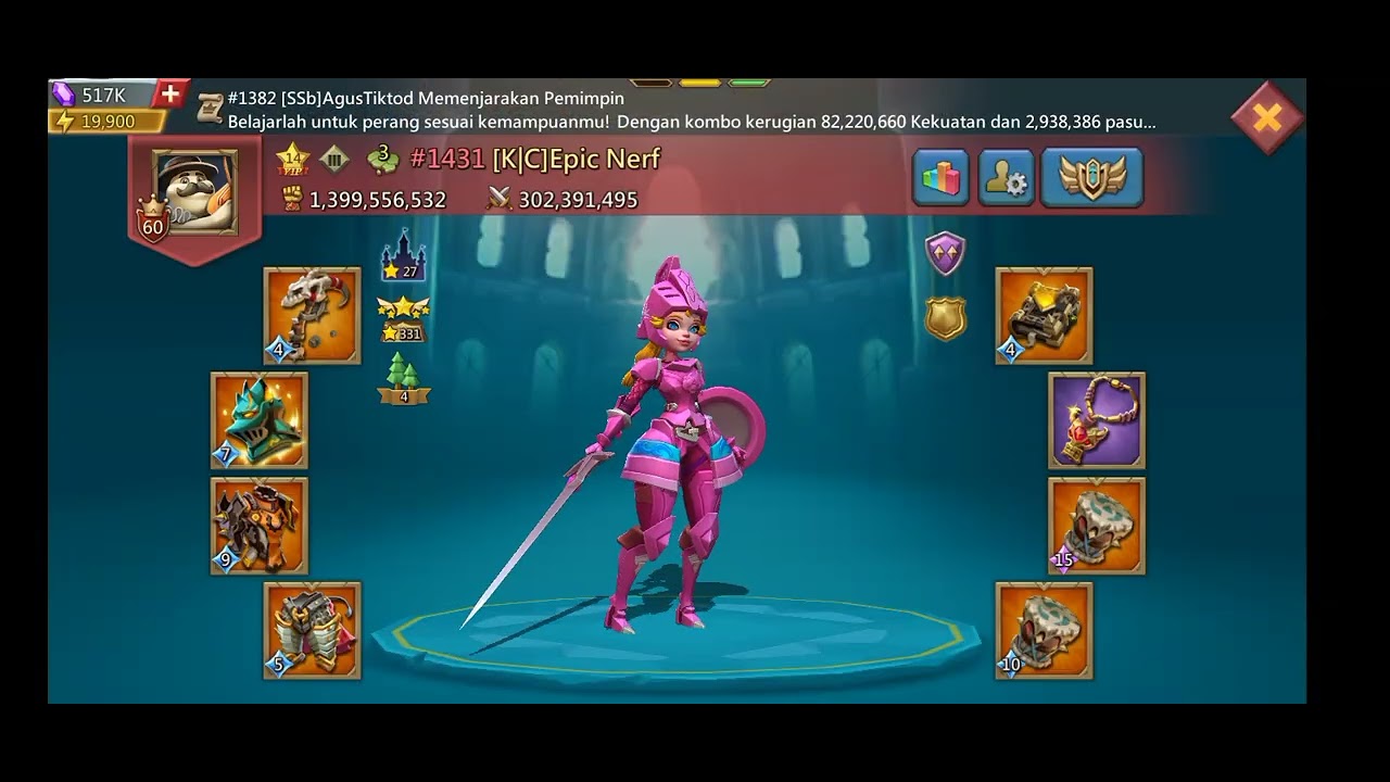 percobaan pertama solo trap T3 (burn) by atack full T5 530k trop in chaos arena #part1 #lordsmobile