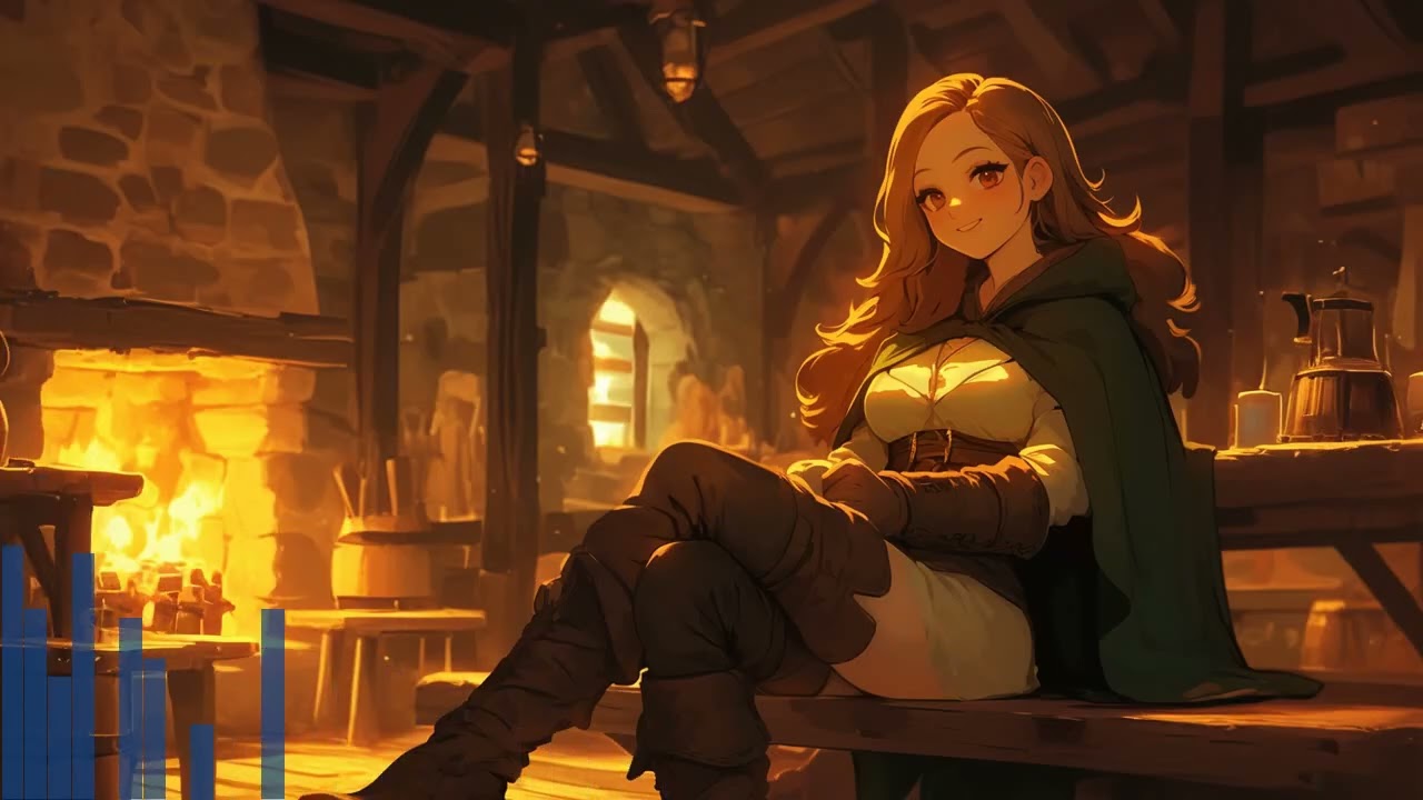 Frostburn at the Crossroads | Medieval Acoustic Fantasy Music for Cozy Playthroughs
