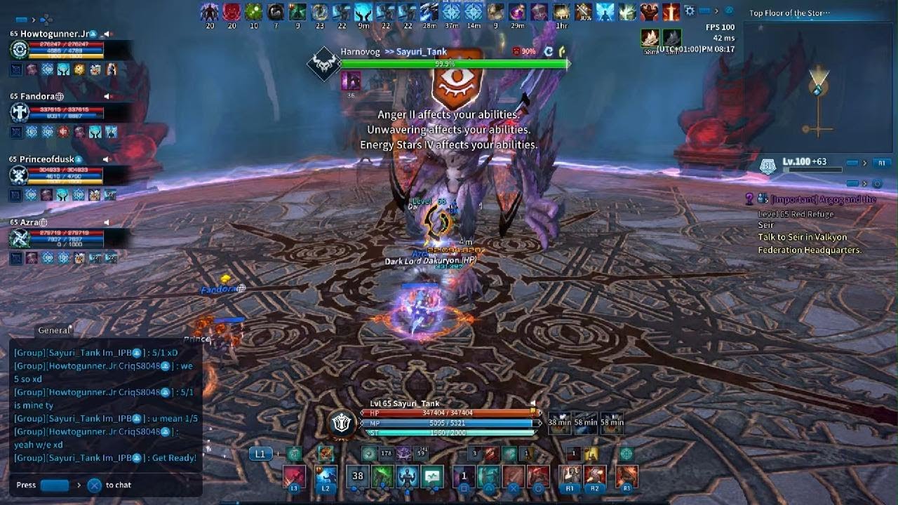TERA console Stormed Citadel Lancer POV