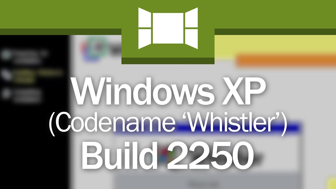 Windows XP Build 2250: 
