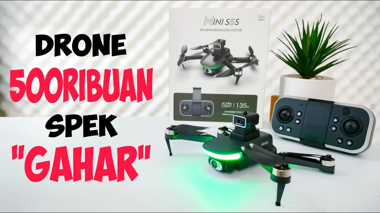 DRONE MURAH MASA KINI ‼️ Unboxing S5S Drone 500ribuan Terbaik Terbang Stabil Fitur Lengkap
