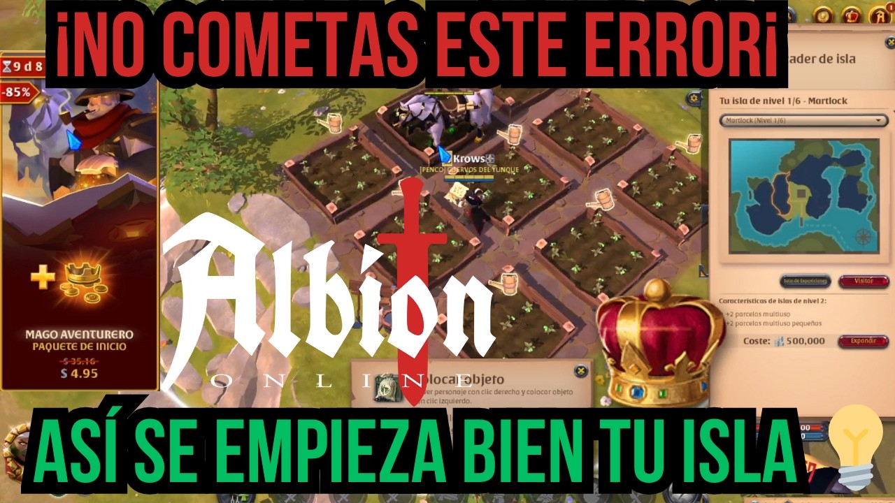 🏝️ Tu Primera Isla en Albion Online | Gu&iacute;a Completa para Empezar y Ganar Plata 💰