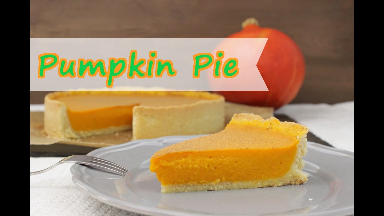 PUMPKIN PIE Rezept [amerikanischer Kürbiskuchen] mit Mürbeteig [deutsch]