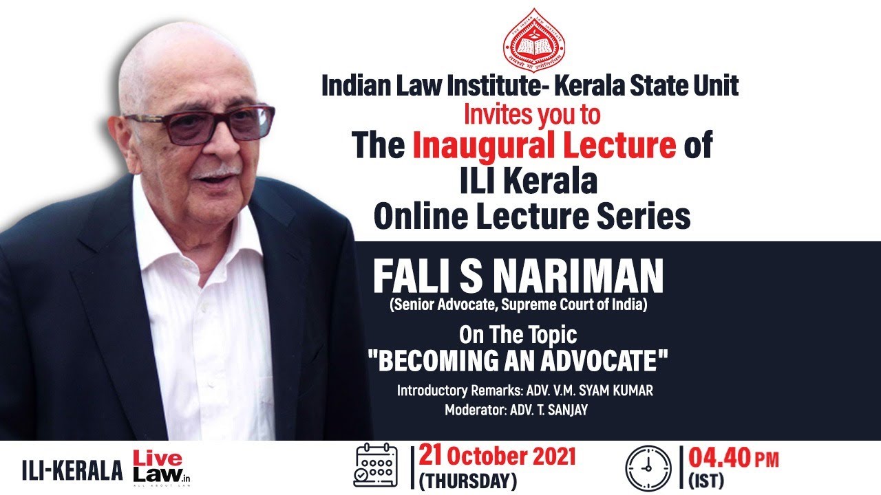 Fali Nariman's Lecture On 