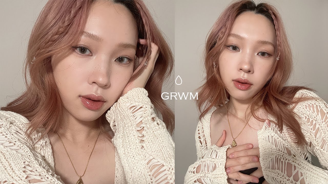 SUB)美式白開水妝GRWM🥛peripera秋冬新色尺子盤/Solone粉撲/BYREDO唇露 | heyitsmindy