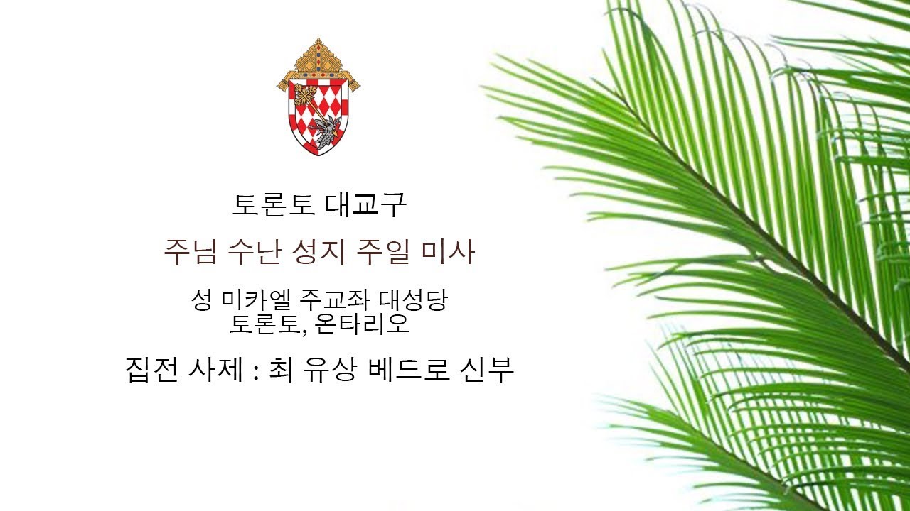 Palm Sunday Mass (in Korean) - 2020