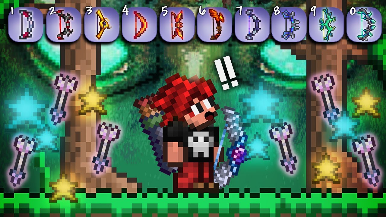 TERRARIA pero TODOS LOS ARCOS atacan al MISMO TIEMPO