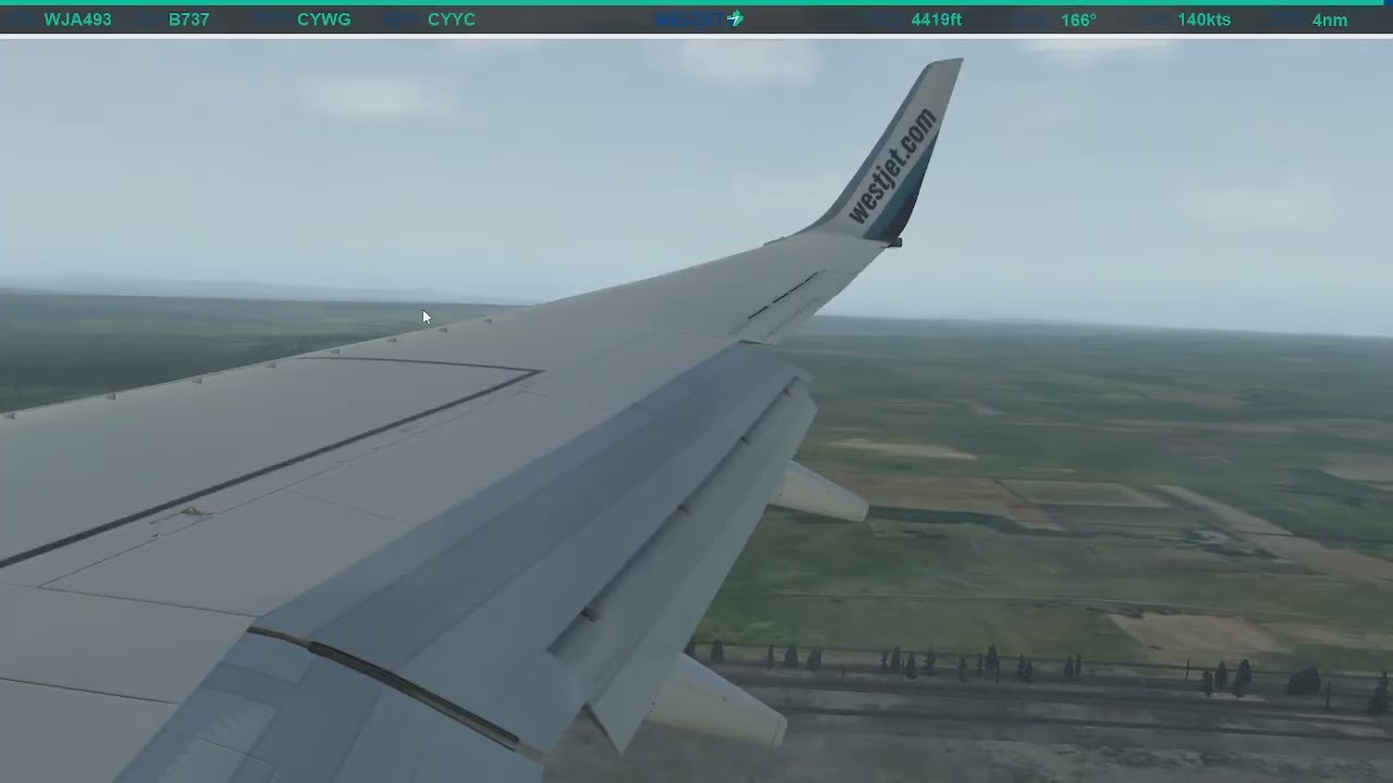 Landing in Calgary (CYYC)
