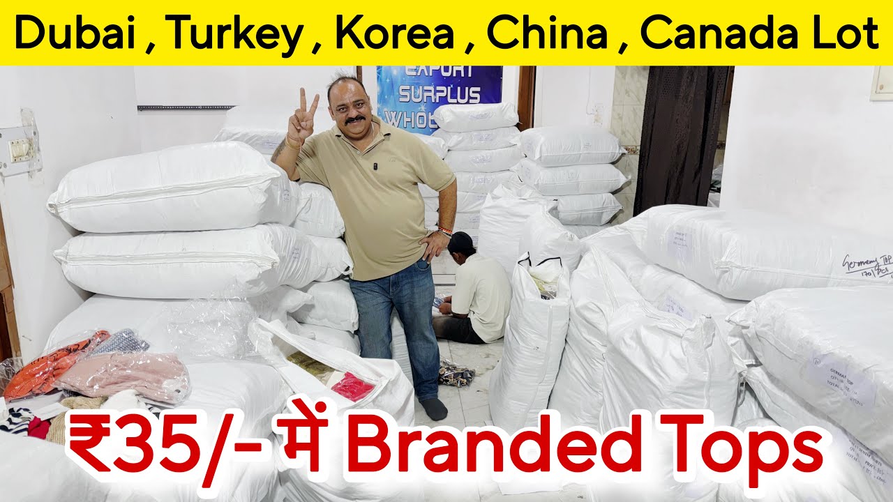 Rajan Bhaiya Lot Wale ॥Korea ,China Branded Lot ₹35/- में Tops का Lot😱SaiyamKapoor