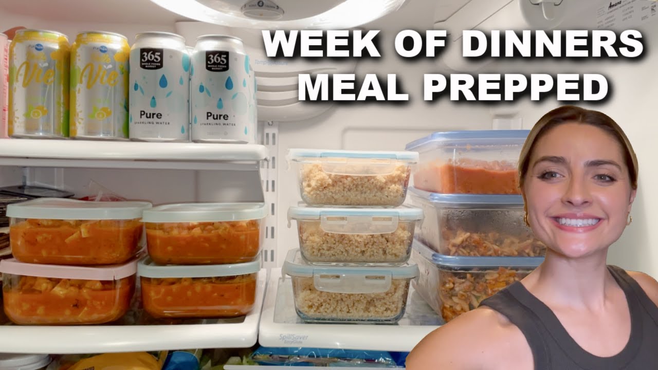 Meal Prepping All My Dinners For the Week | Plant Based