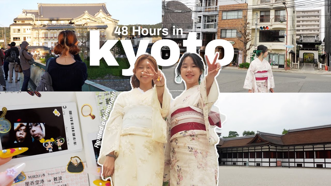 FINALLY! kyoto grad trip || kimono experience, shopping, nishiki market