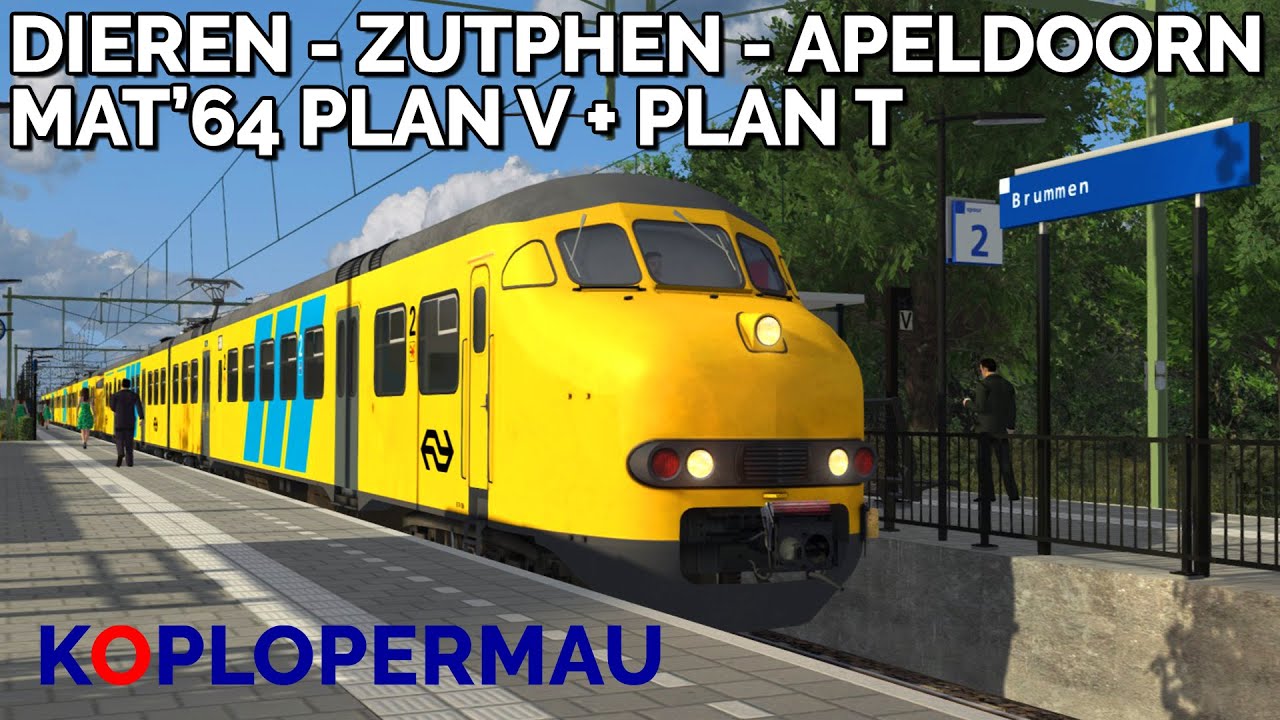 Train Simulator 2023: Mat'64 als Stoptrein van Dieren naar Apeldoorn via Zutphen en Deventer!