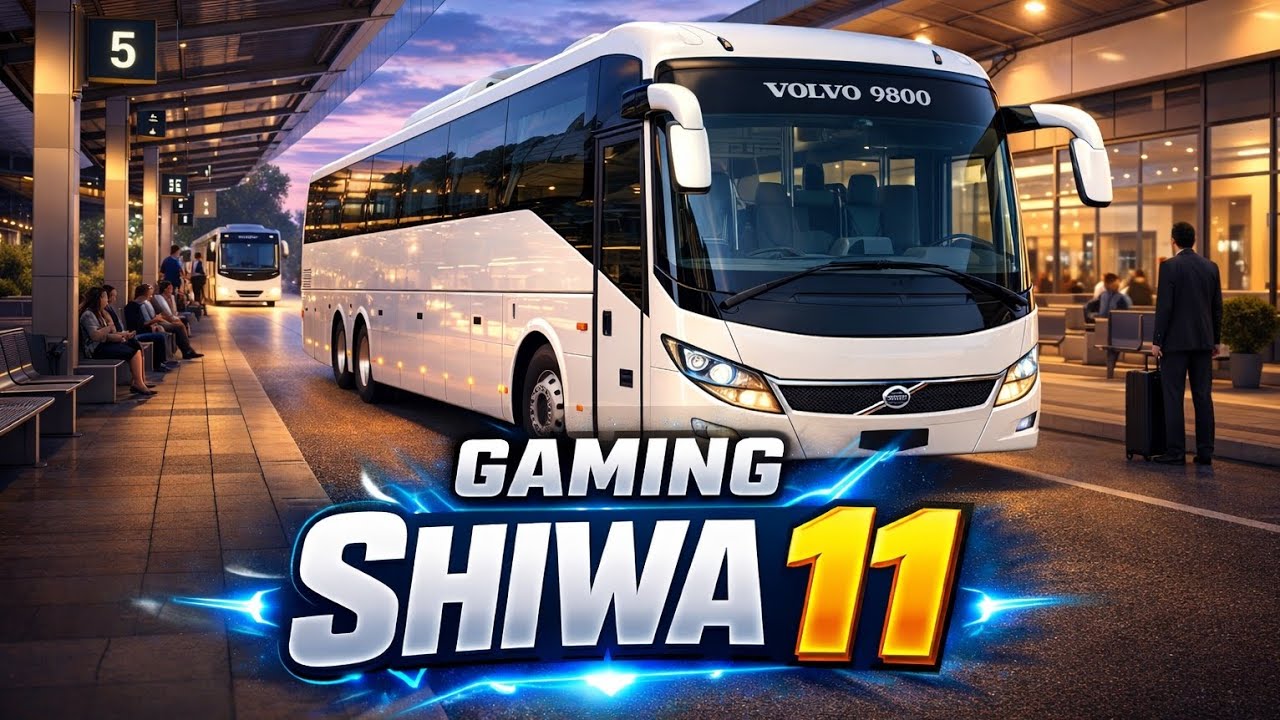 Volvo 9600 Luxury Bus Drive | Gaming Shiwa 11Luxury Volvo 9600 Bus Gameplay –Luxury Coach Bus Mod | 