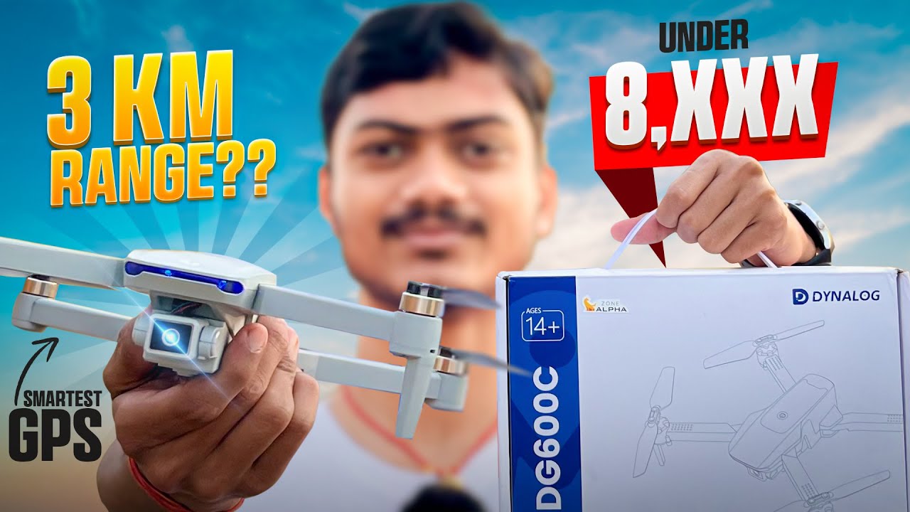 Dynalog 4K GPS Drone Honest Unboxing & First Flight! | Dynalog Drone Best Affordable GPS Drone 🔥