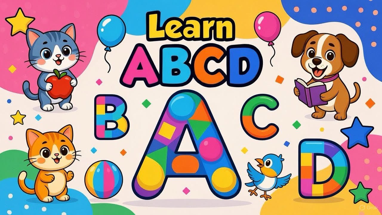ABCD for Kids | अ से अनार Easy English Alphabet Song Nursery Rhyme  like The wheel on the bus go 