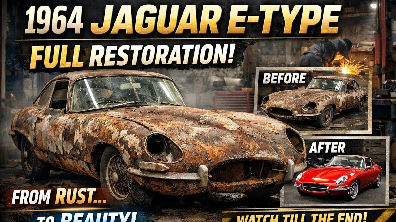 ASMR Car Restoration: 1964 Jaguar E-Type Series 1 | Rusted Legend Reborn (Full Rebuild)