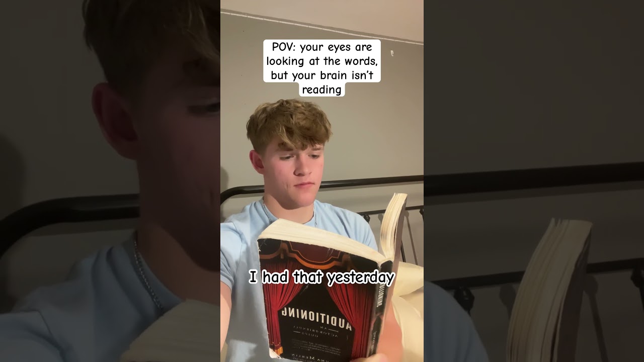 Does anyone else&rsquo;s mind do this? #funny #relatable #book #reading #mind #forget #fyp