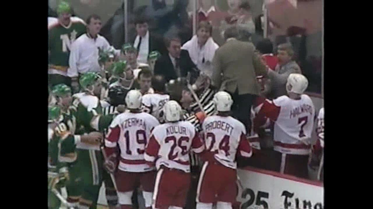 87/88 RS: MNS @ Det Highlights - 12/18/87 (Gallant Hat Trick)