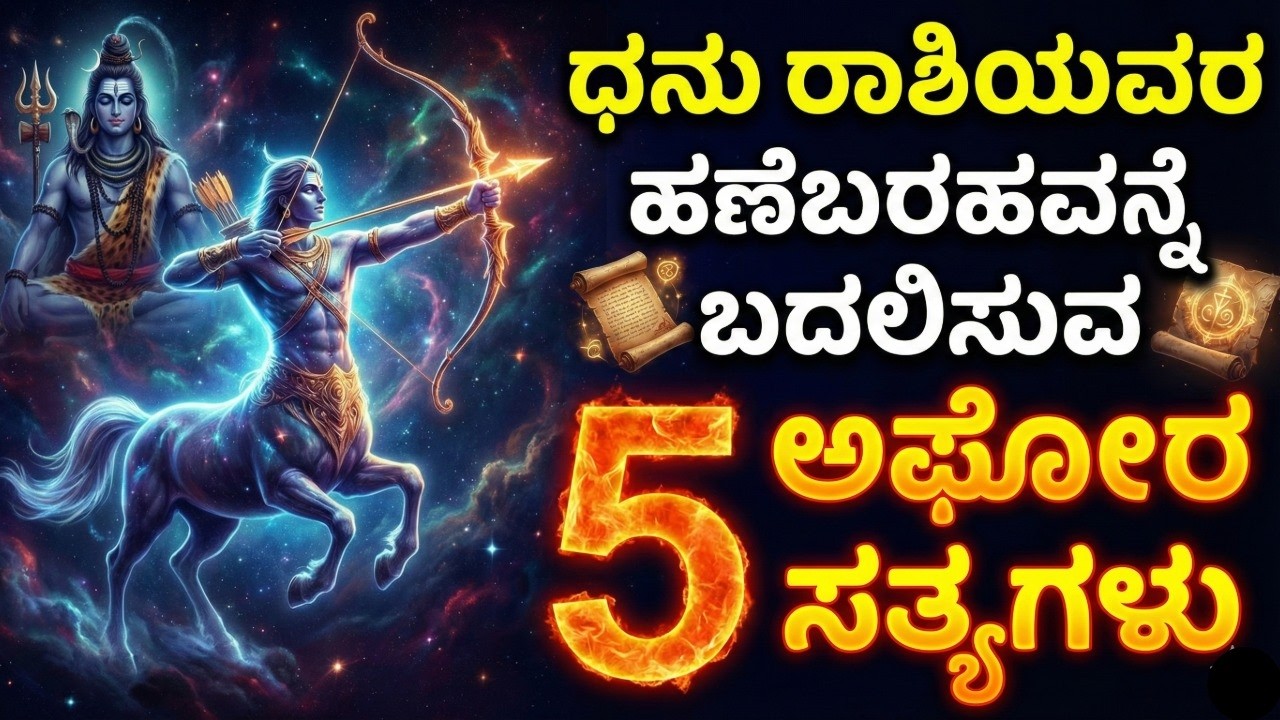 ಧನು ರಾಶಿಯವರ ಹಣೆಬರಹವನ್ನೇ ಬದಲಿಸುವ 5 ಅಘೋರ ಸತ್ಯಗಳು.