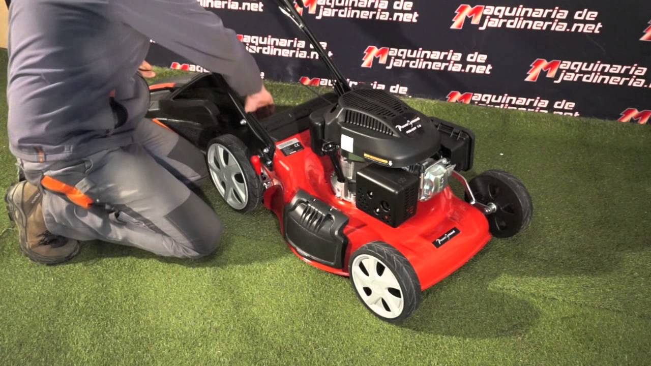 Cortacesped de gasolina de acero de 200cc autopropulsado Powerground Pro-cut 7.0