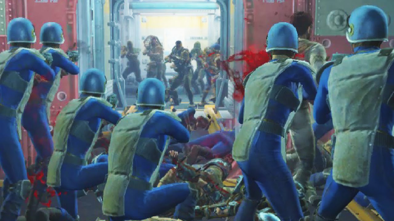Raiders attack Vault 81! - Fallout 4 NPC War