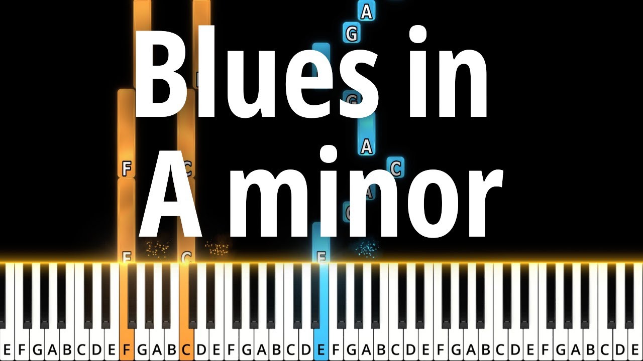Blues in A minor by Dylan Ondine - Easy Pieces No. 3 (SHEET MUSIC)