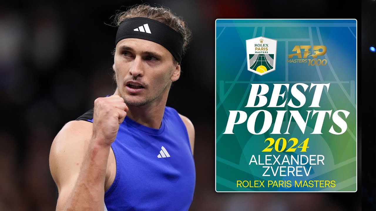 Главные моменты Александра Зверева 2024 | Rolex Paris Masters