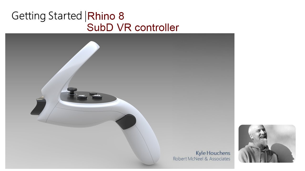 Getting Started Rhino 8 - VR controller with SubD, Push Pull, Rendering and more