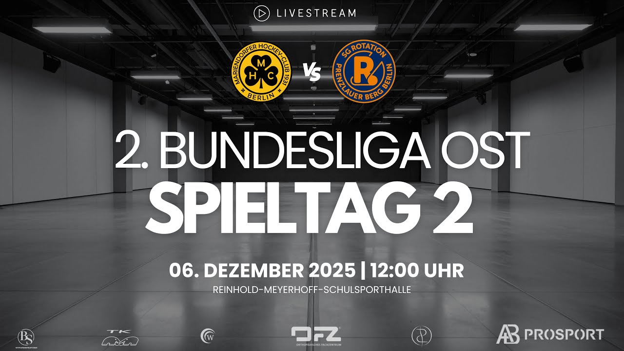 2. Spieltag | MHC - RPB | Hallenhockey | 2. Bundesliga OST - DAMEN