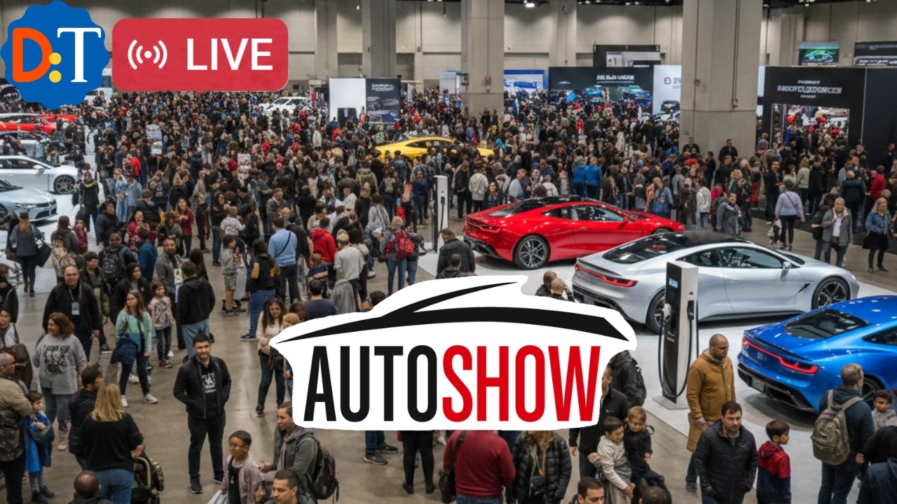 LIVE: Crazy Family Day Crowds at the Toronto Autoshow