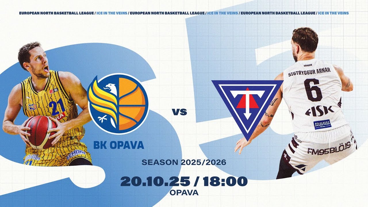 BK Opava v Tindastoll | Oct 20, 2025, 6:00 PM | ENBLeague 2025/26